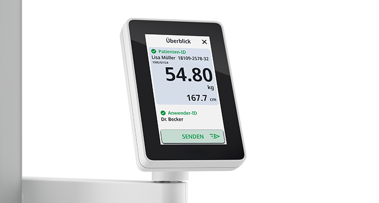 seca Scale-up Ultra - Integrationsfähige Ultraschall-Messstation mit ID-Display und Stehhilfe #4