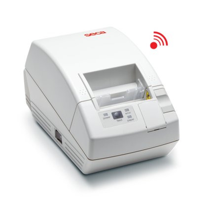seca 466 - seca 360° wireless Drucker advanced für Empfang, Auswertung und Druck von Messwerten auf Thermopapier oder Etiketten